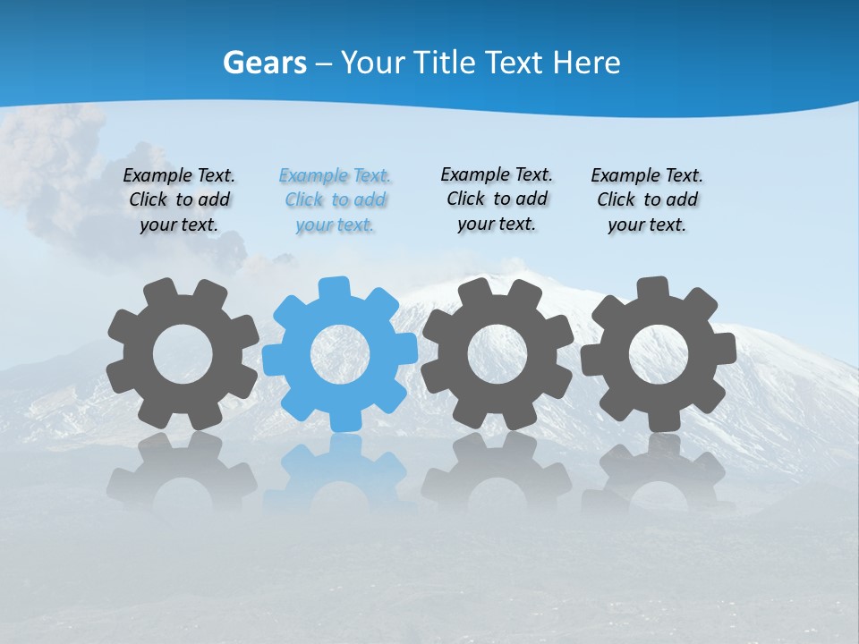 Woods Erupting Land PowerPoint Template