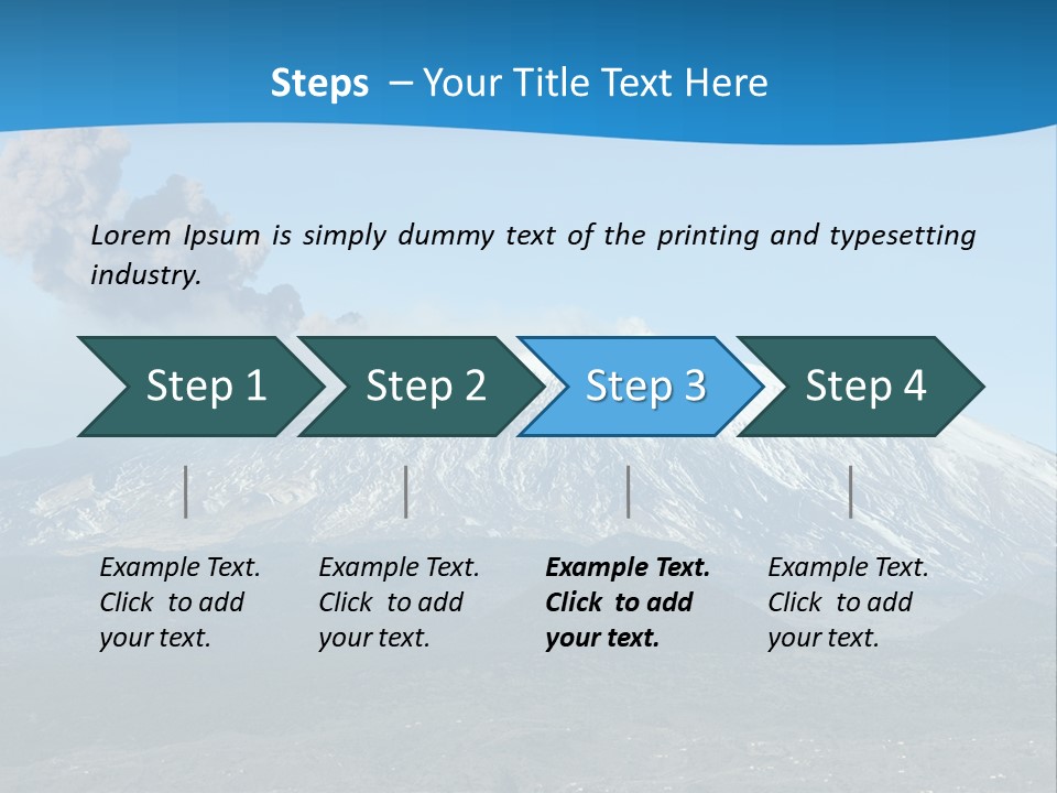 Woods Erupting Land PowerPoint Template
