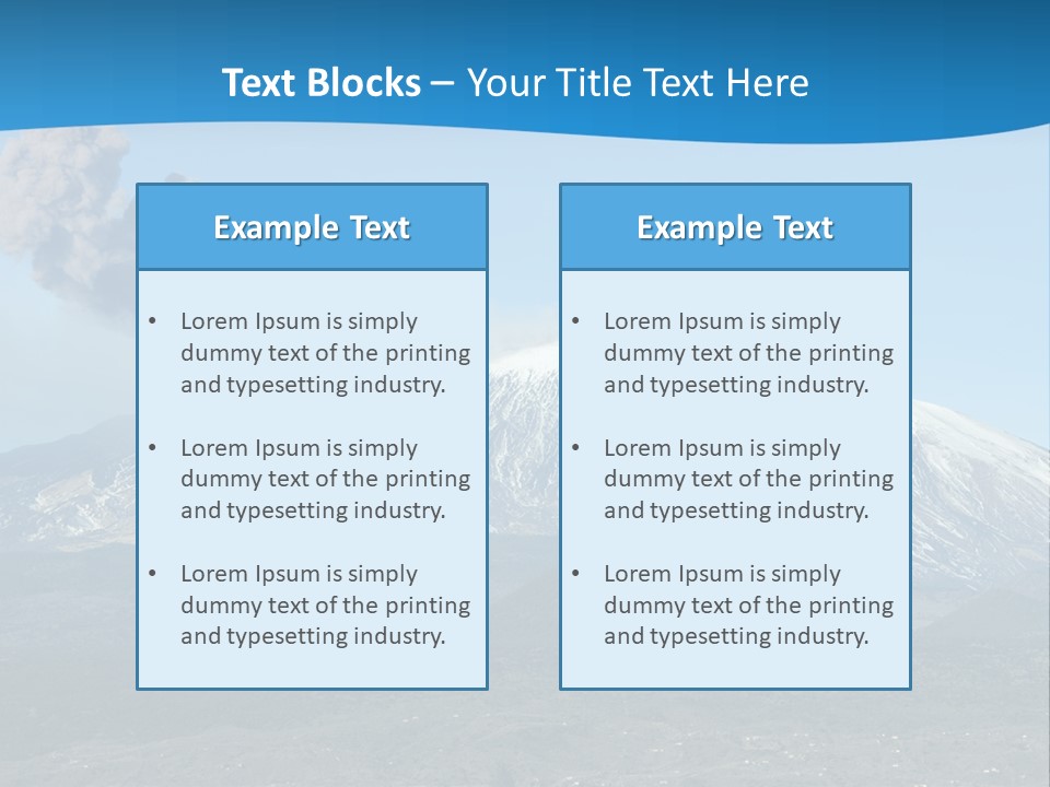 Woods Erupting Land PowerPoint Template