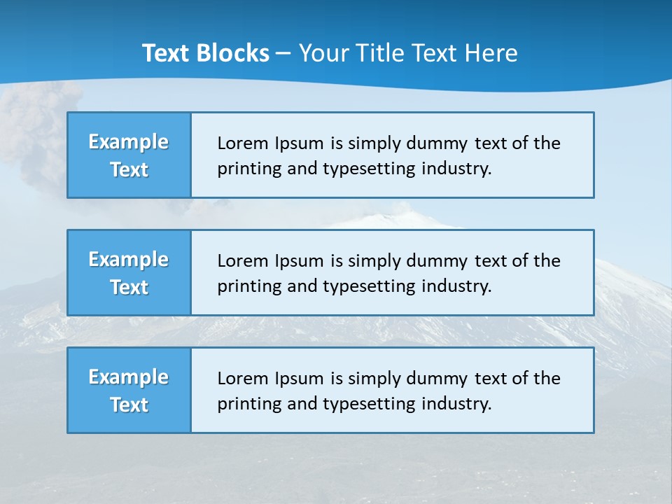 Woods Erupting Land PowerPoint Template