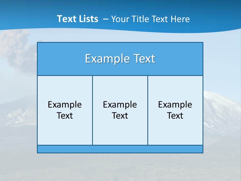 Woods Erupting Land PowerPoint Template