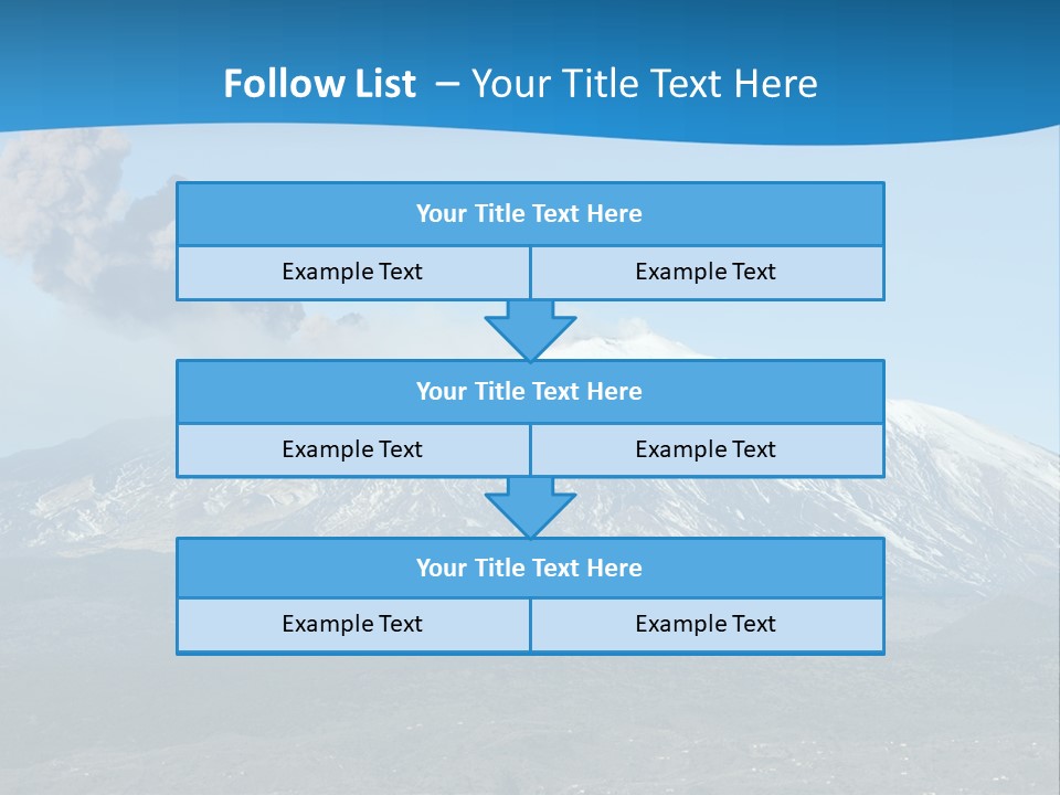 Woods Erupting Land PowerPoint Template