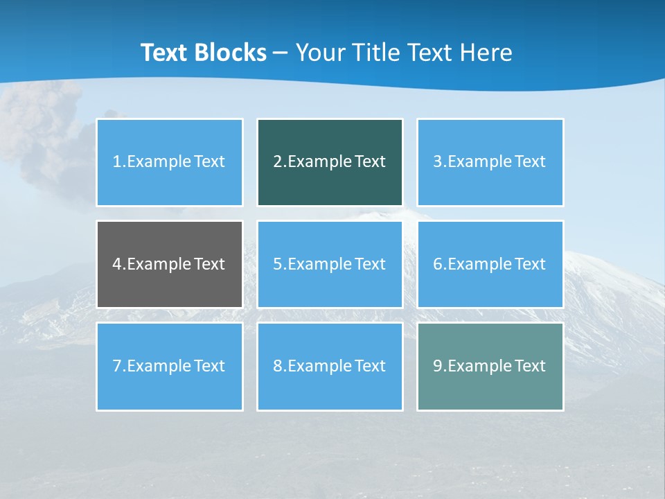 Woods Erupting Land PowerPoint Template