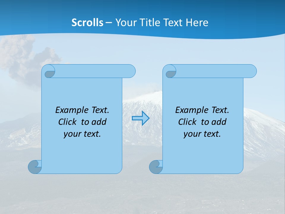 Woods Erupting Land PowerPoint Template