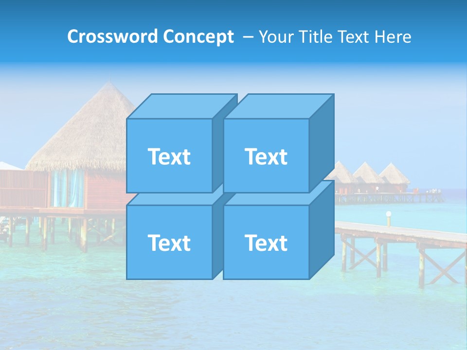 Beach Edge House PowerPoint Template