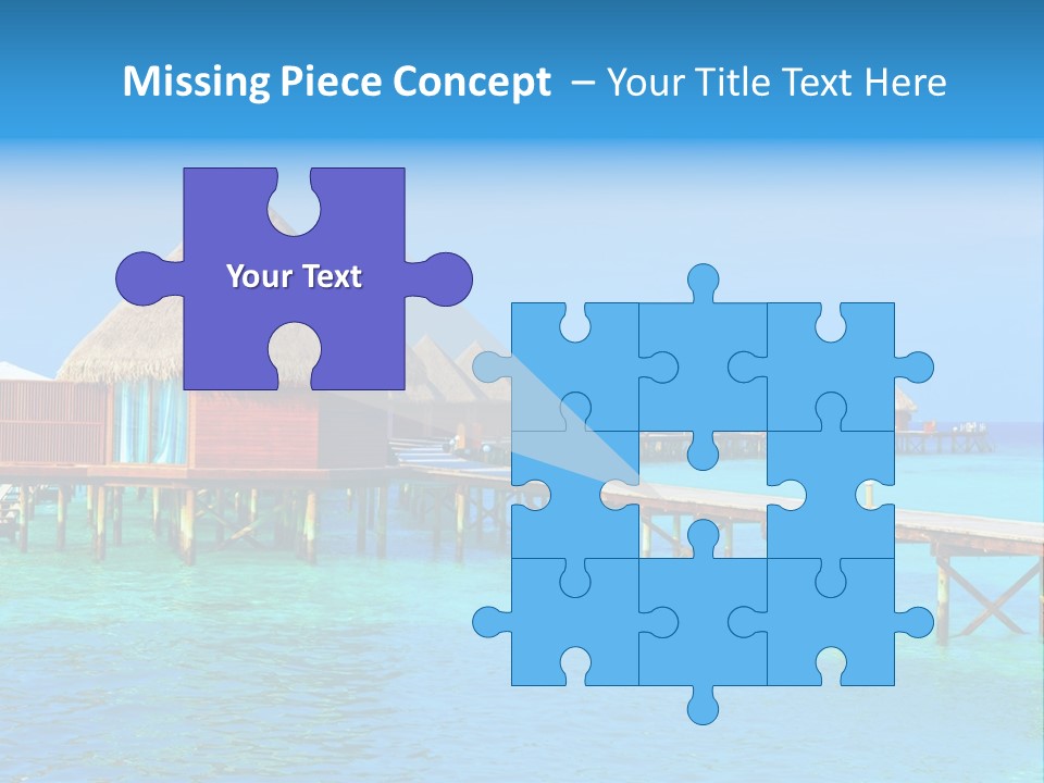 Beach Edge House PowerPoint Template
