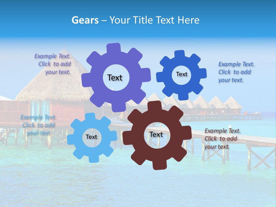 Beach Edge House PowerPoint Template