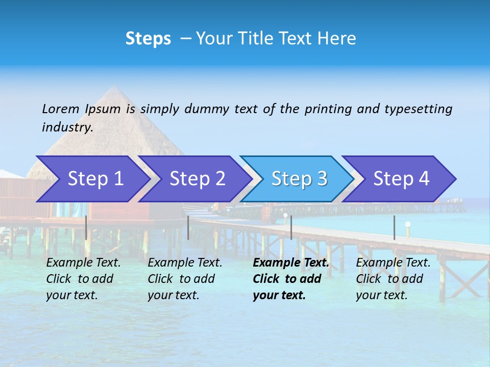 Beach Edge House PowerPoint Template