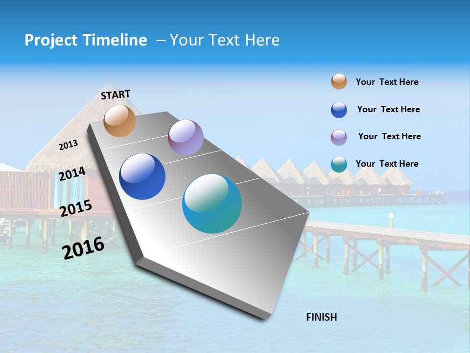 Beach Edge House PowerPoint Template