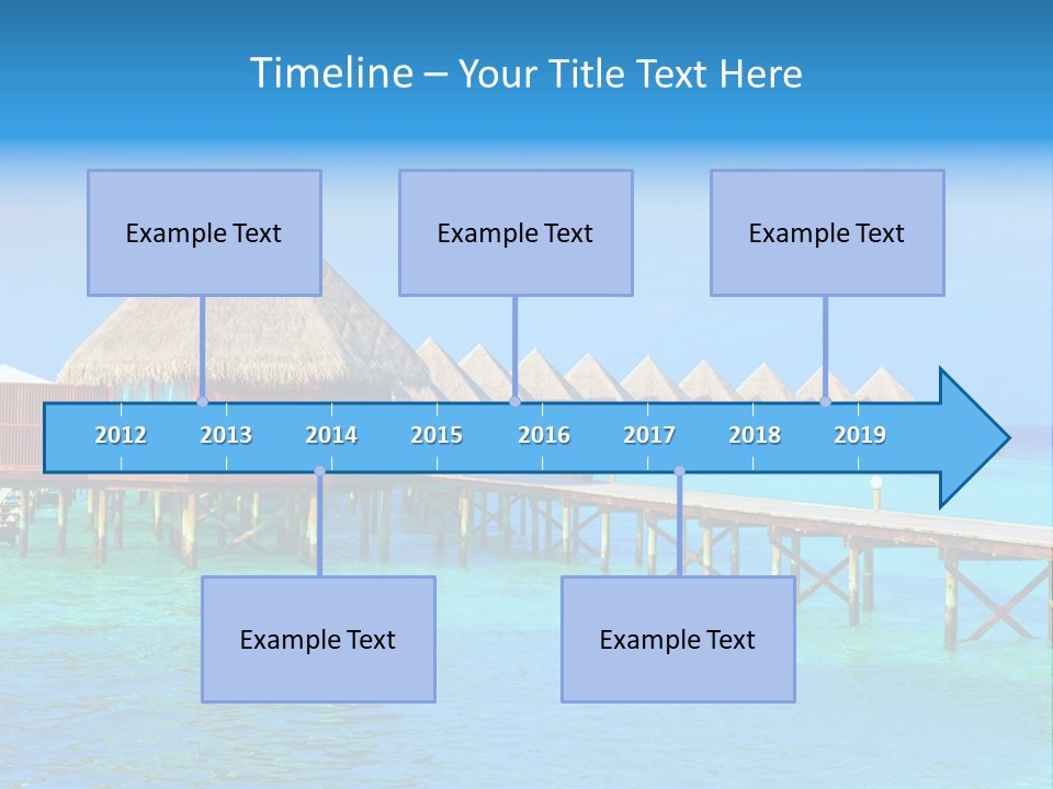 Beach Edge House PowerPoint Template