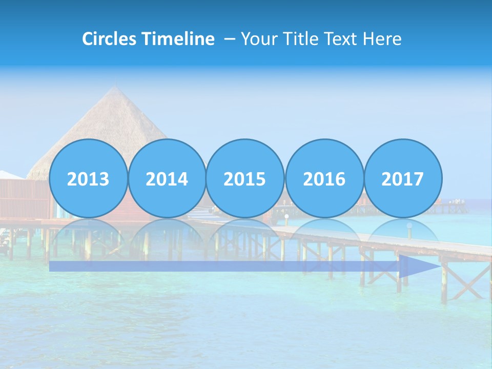 Beach Edge House PowerPoint Template