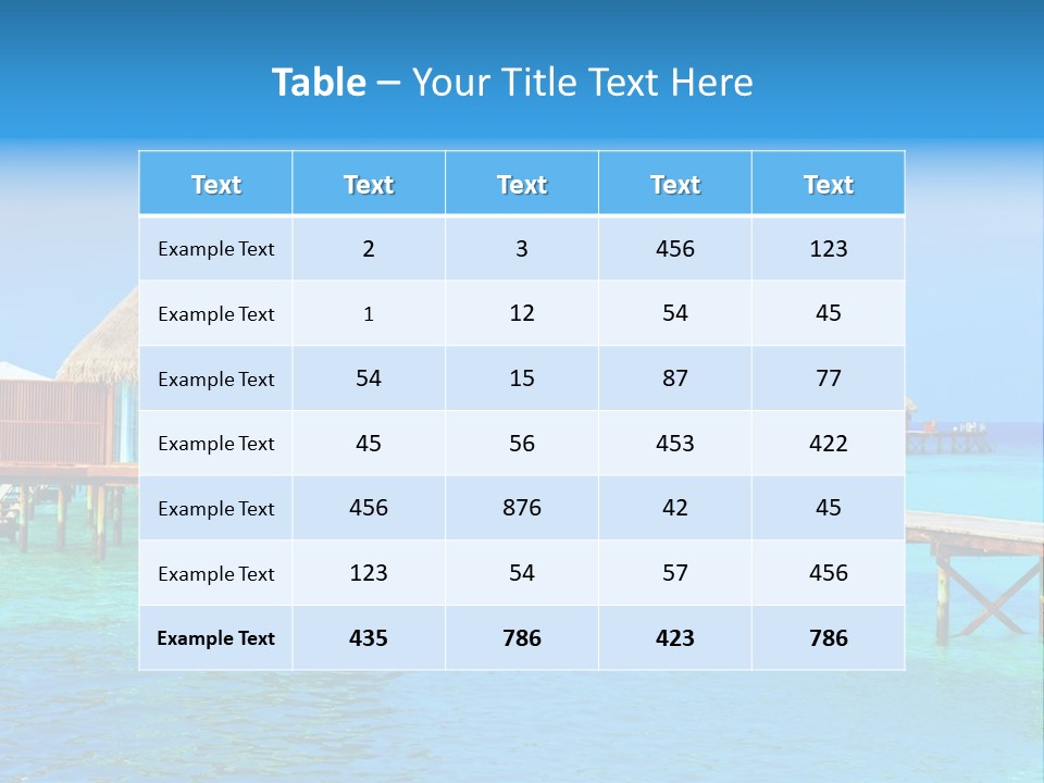 Beach Edge House PowerPoint Template