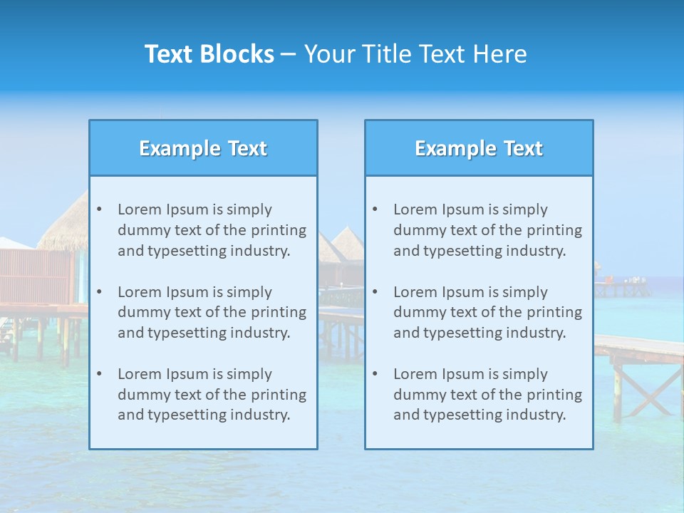 Beach Edge House PowerPoint Template