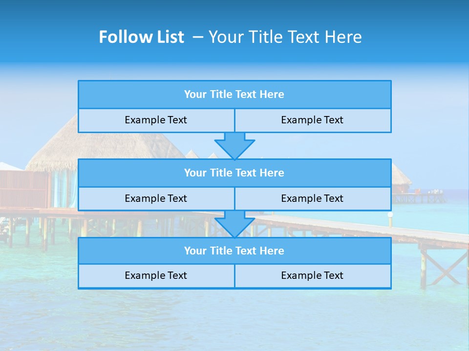 Beach Edge House PowerPoint Template