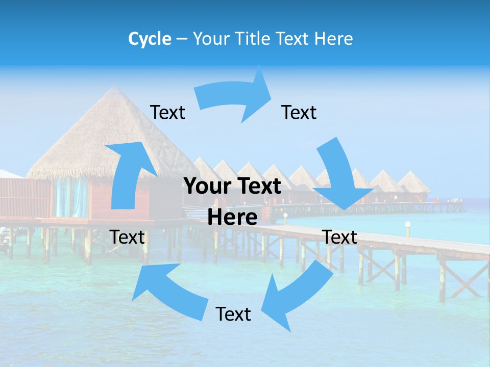 Beach Edge House PowerPoint Template