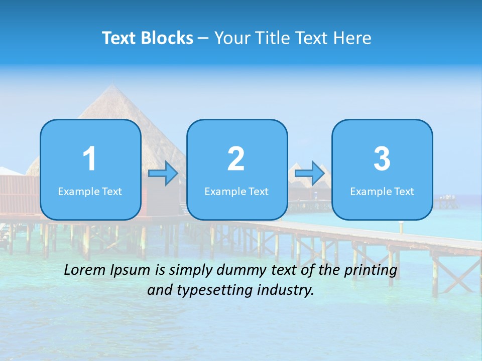 Beach Edge House PowerPoint Template