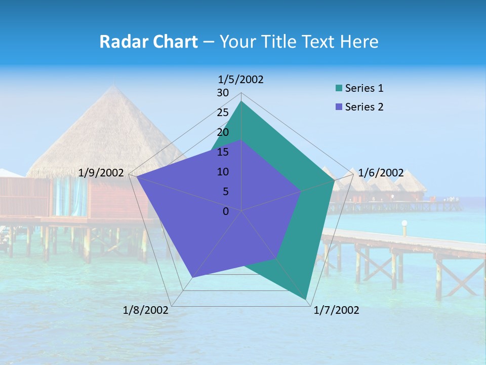 Beach Edge House PowerPoint Template