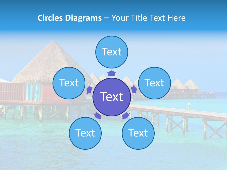 Beach Edge House PowerPoint Template