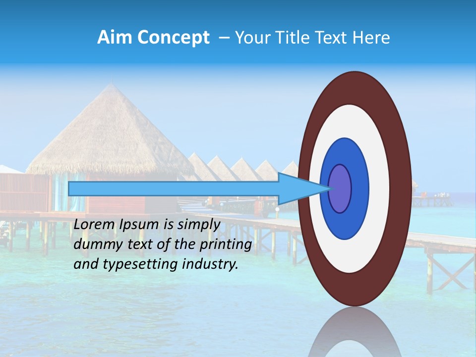 Beach Edge House PowerPoint Template