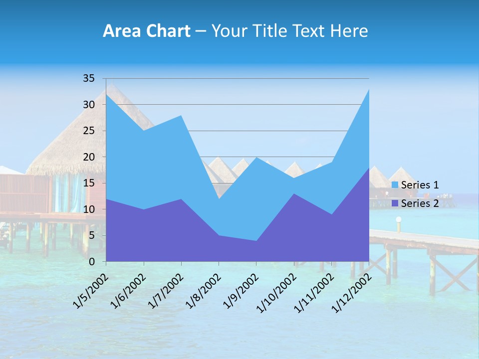 Beach Edge House PowerPoint Template
