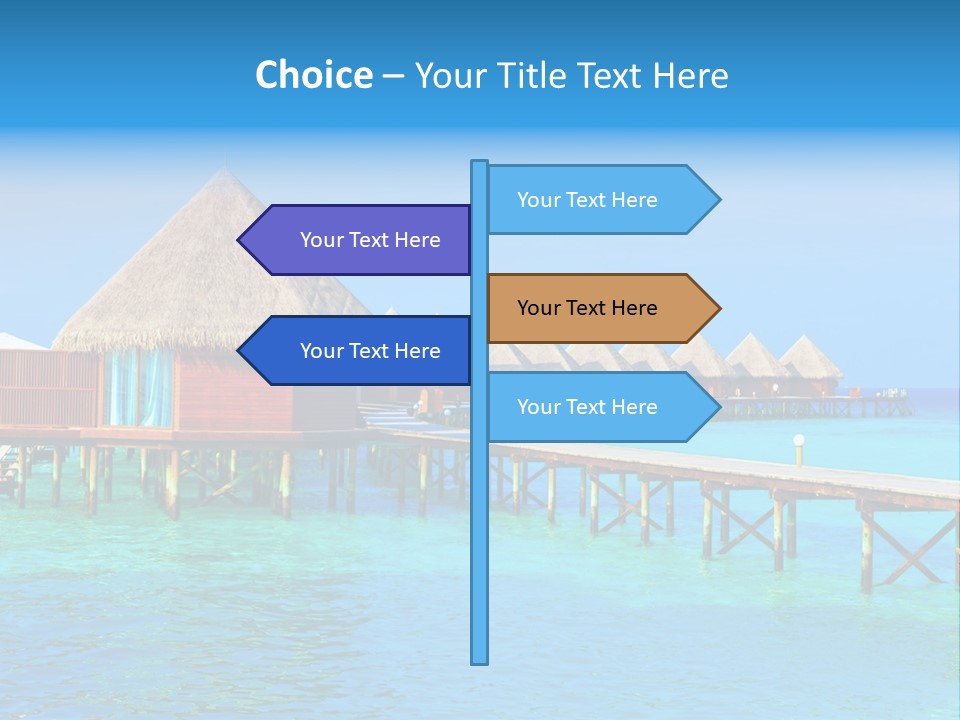 Beach Edge House PowerPoint Template