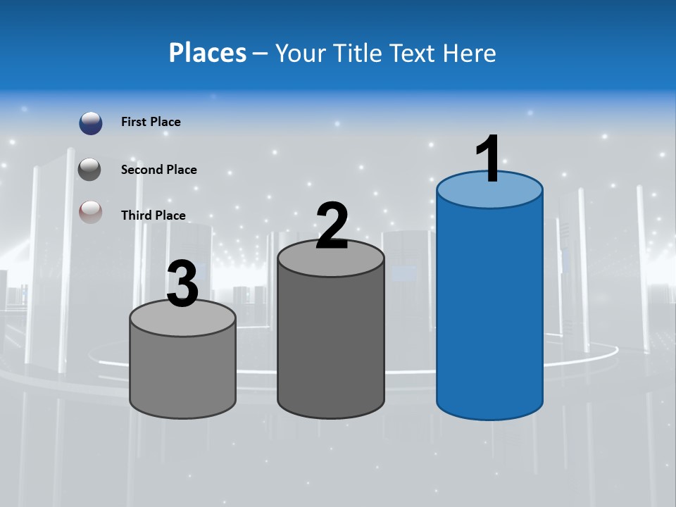 Link Metal Computer PowerPoint Template