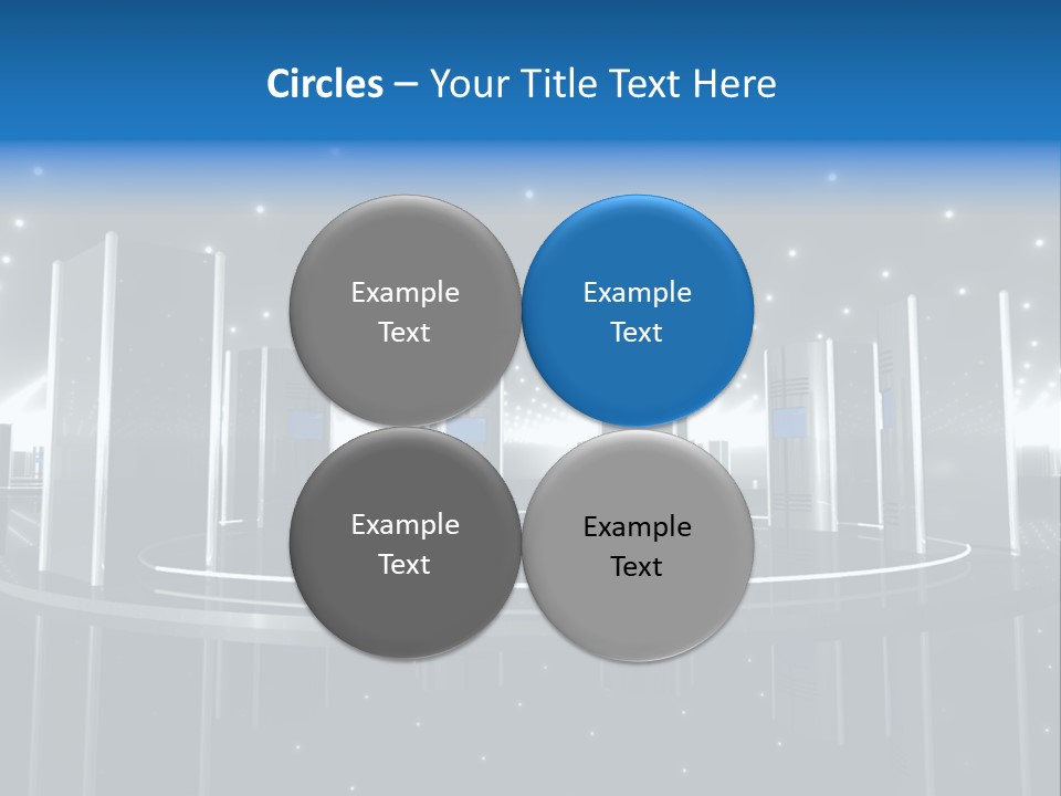 Link Metal Computer PowerPoint Template