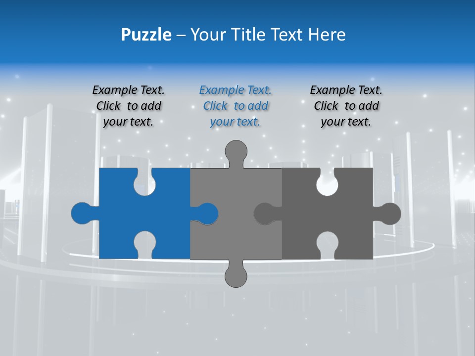 Link Metal Computer PowerPoint Template