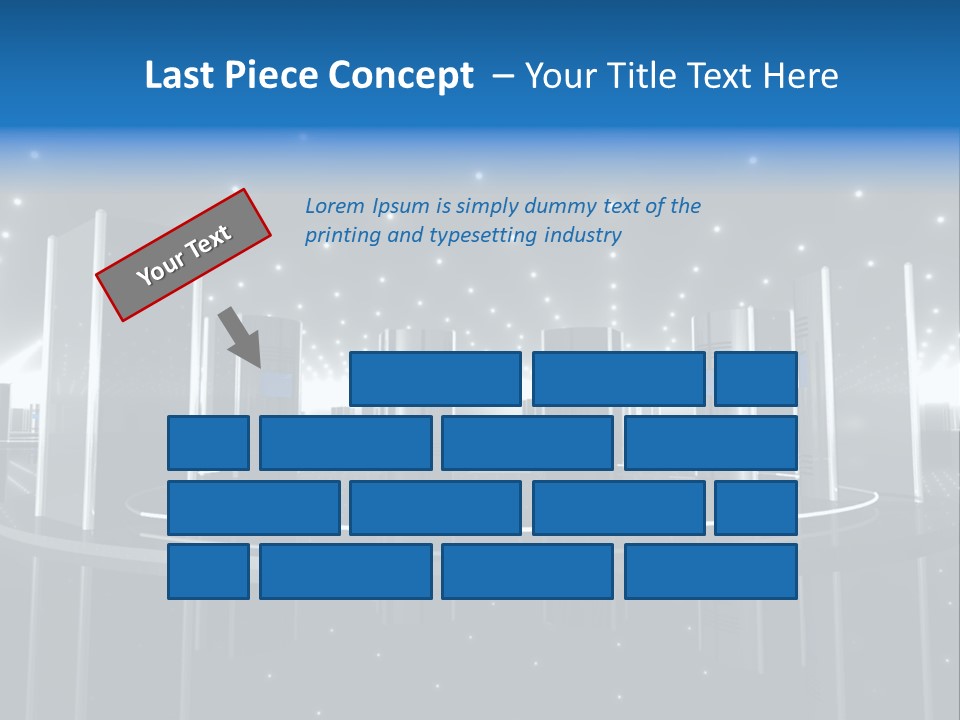 Link Metal Computer PowerPoint Template