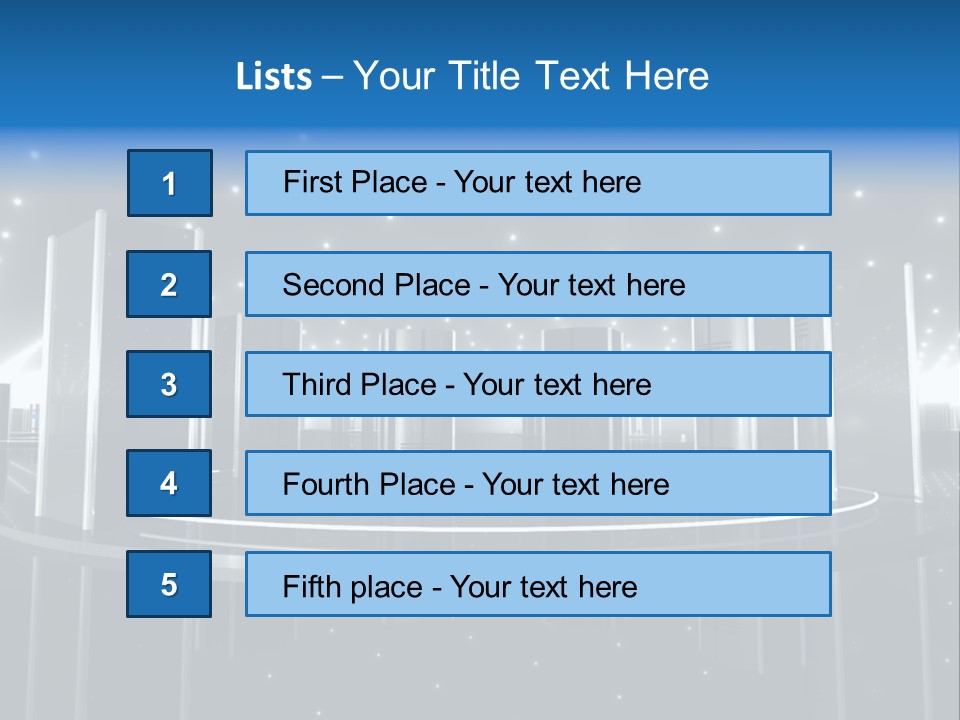 Link Metal Computer PowerPoint Template