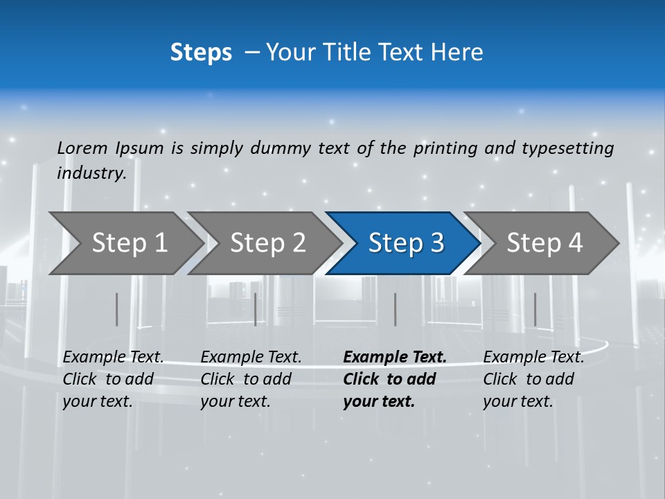 Link Metal Computer PowerPoint Template