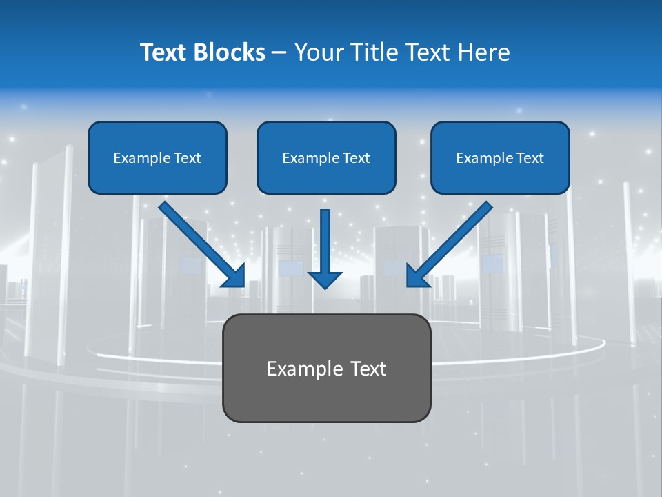 Link Metal Computer PowerPoint Template