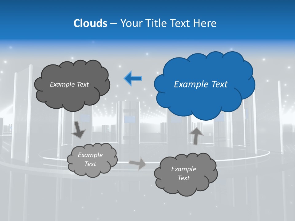 Link Metal Computer PowerPoint Template