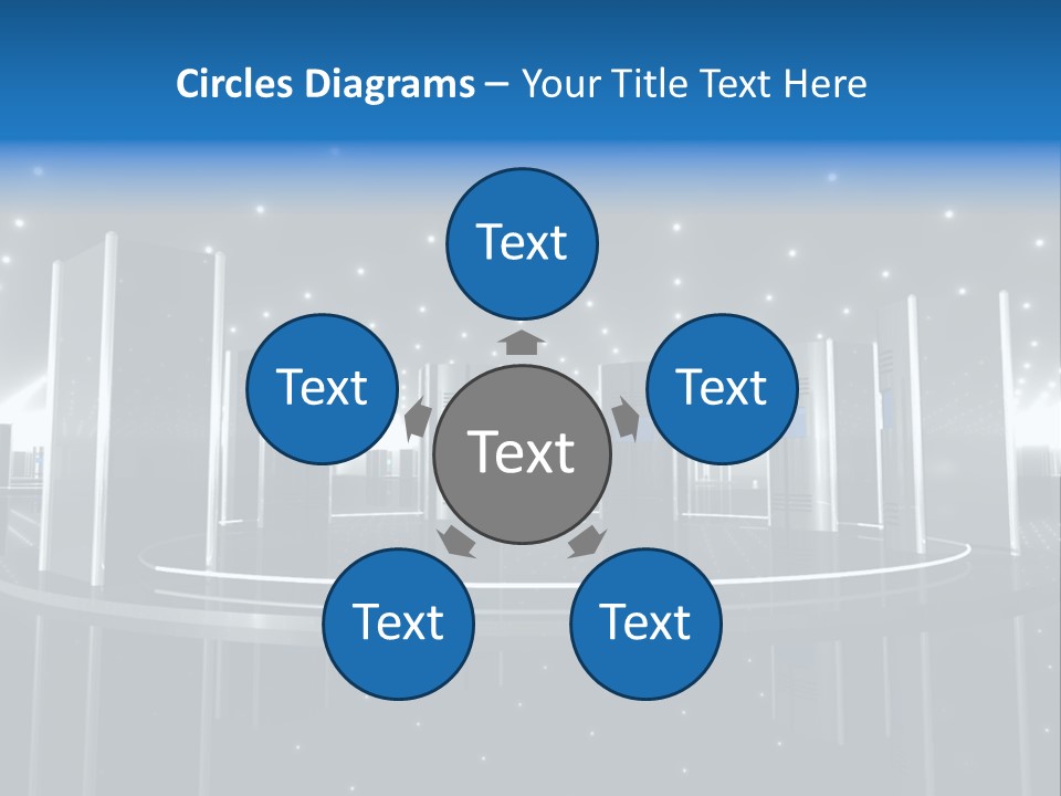 Link Metal Computer PowerPoint Template
