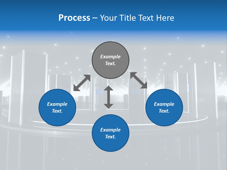 Link Metal Computer PowerPoint Template