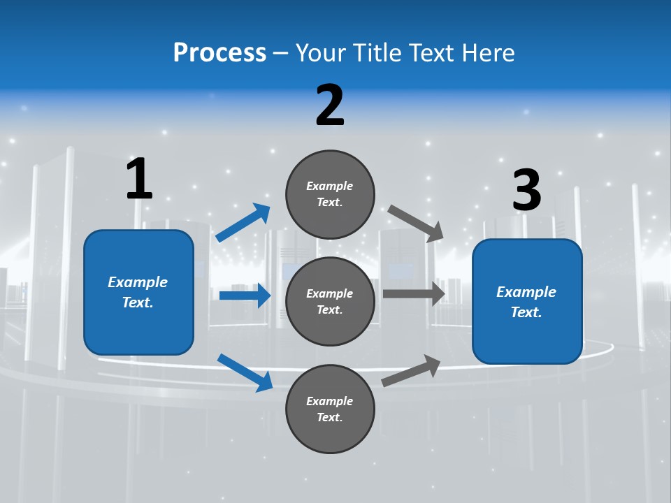 Link Metal Computer PowerPoint Template