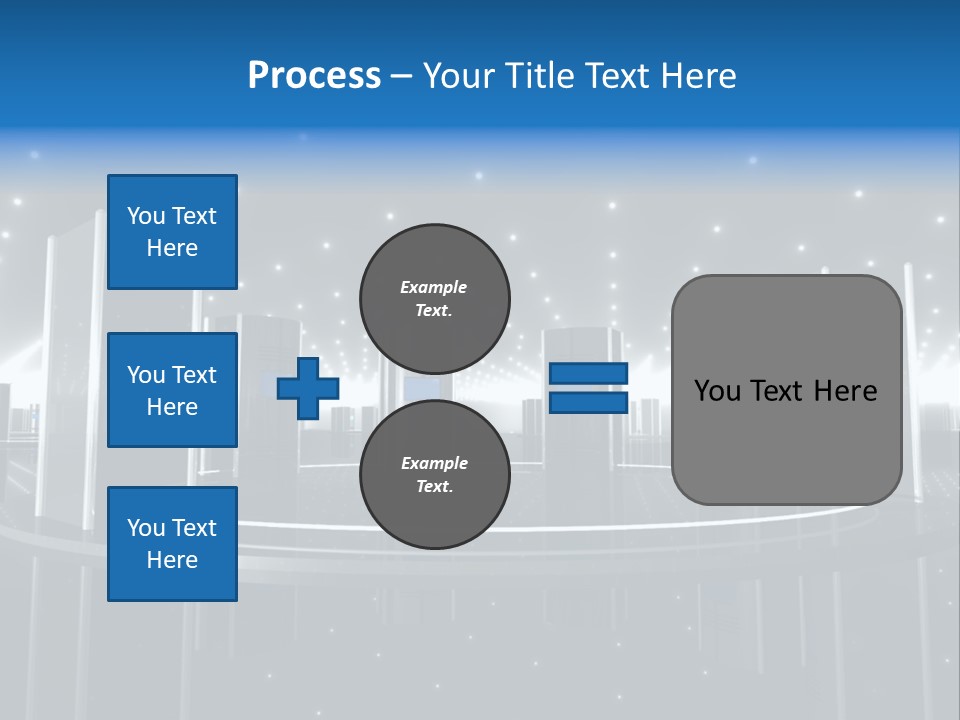 Link Metal Computer PowerPoint Template