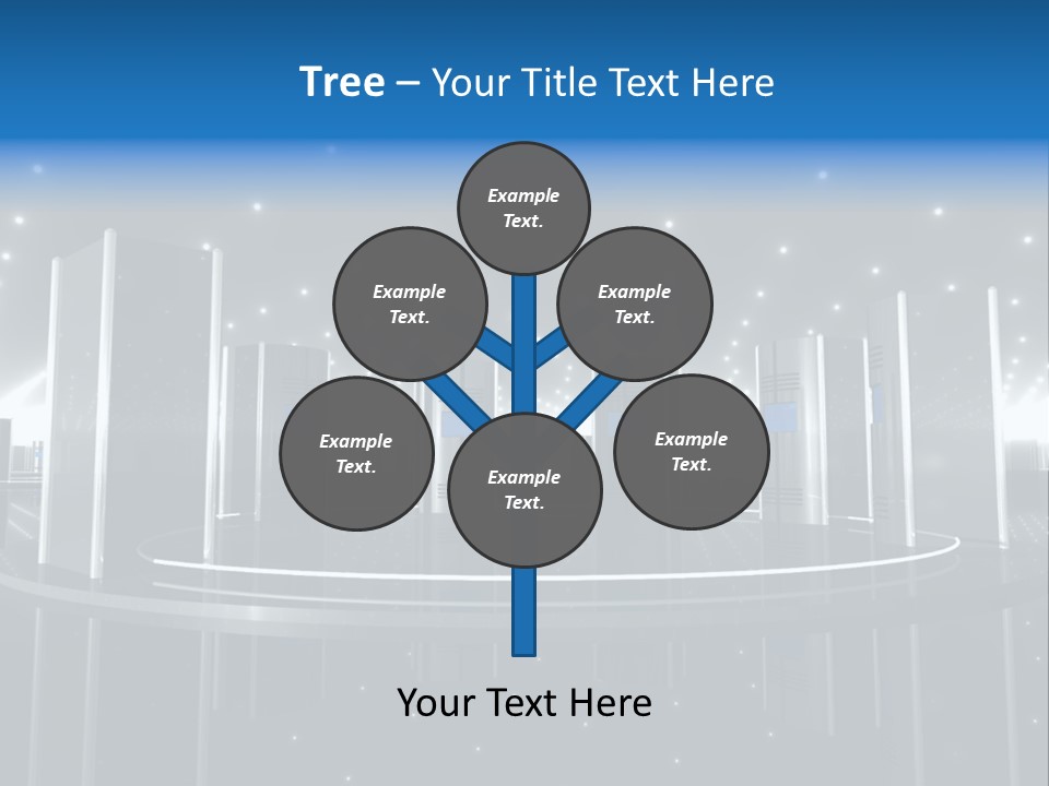 Link Metal Computer PowerPoint Template
