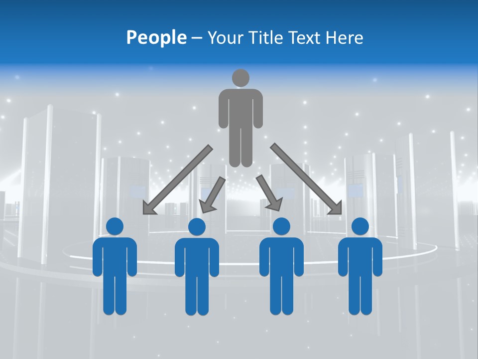 Link Metal Computer PowerPoint Template