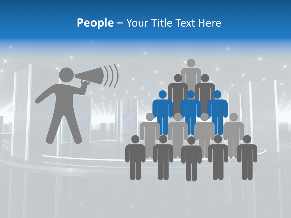 Link Metal Computer PowerPoint Template