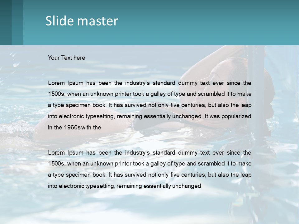 Face Water Human PowerPoint Template