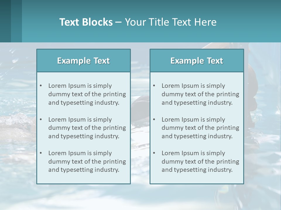 Face Water Human PowerPoint Template