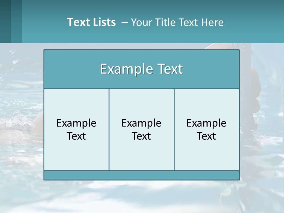 Face Water Human PowerPoint Template