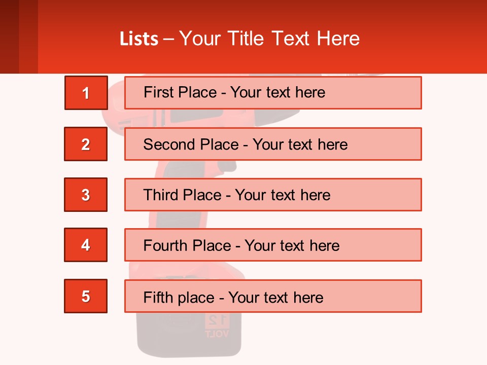 Power Rotate Cordless PowerPoint Template