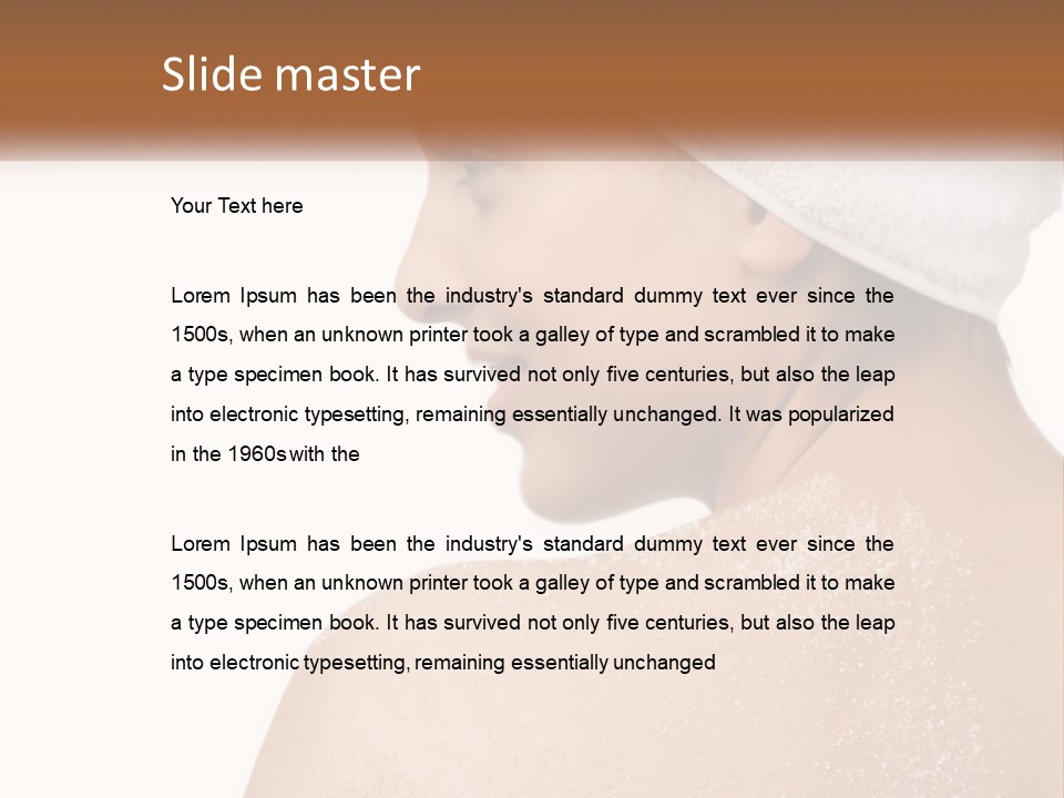 Perfect Pure Caucasian PowerPoint Template