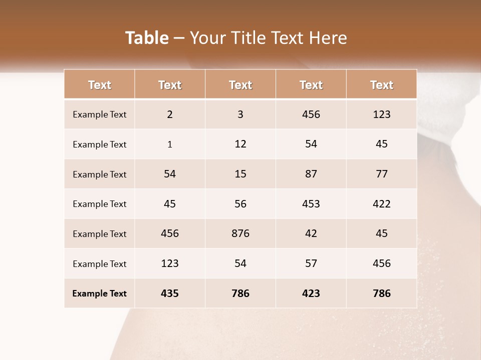 Perfect Pure Caucasian PowerPoint Template