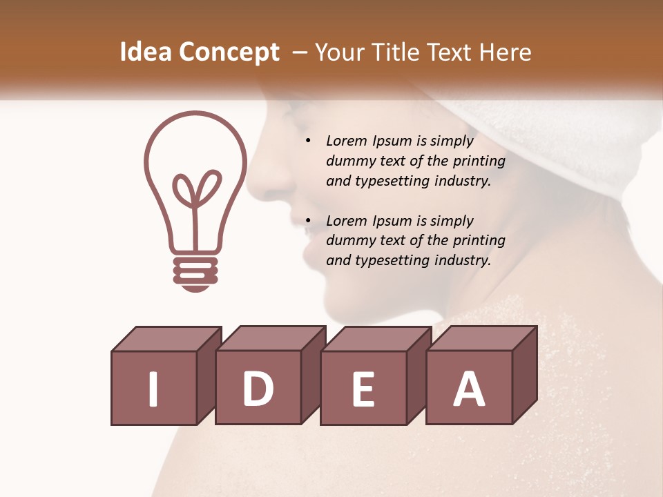 Perfect Pure Caucasian PowerPoint Template