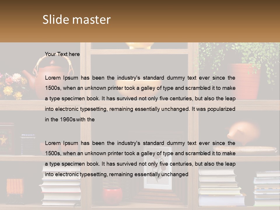 Organize Decorative Plant PowerPoint Template