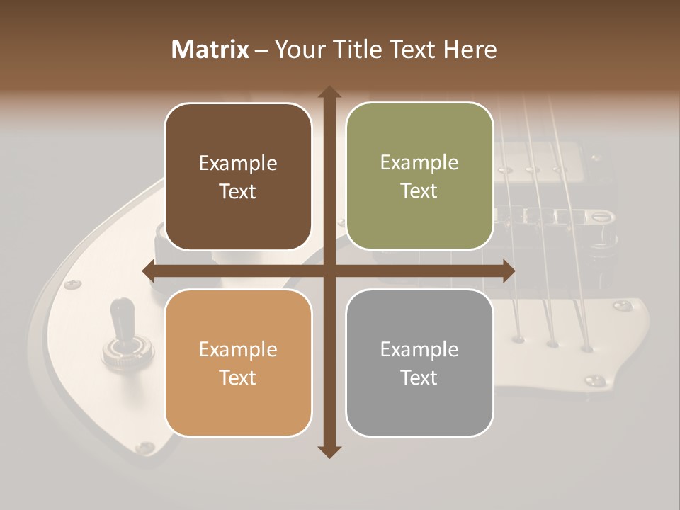 Rock N' Roll Audio String PowerPoint Template