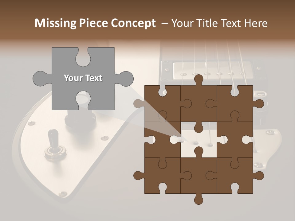 Rock N' Roll Audio String PowerPoint Template